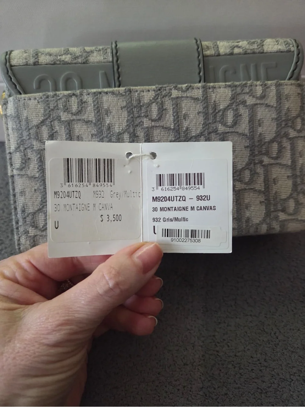 DIOR Women's 30 Montaigne Box Bag in DIOR Oblique Jacquard NWT